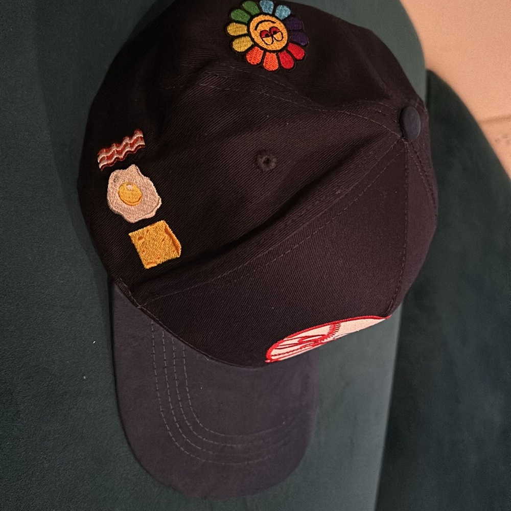 Dead stock GasNYC Yankees spin NYC baseball cap hat SnapBack Bacon Egg & Cheese - Picture 2 of 5